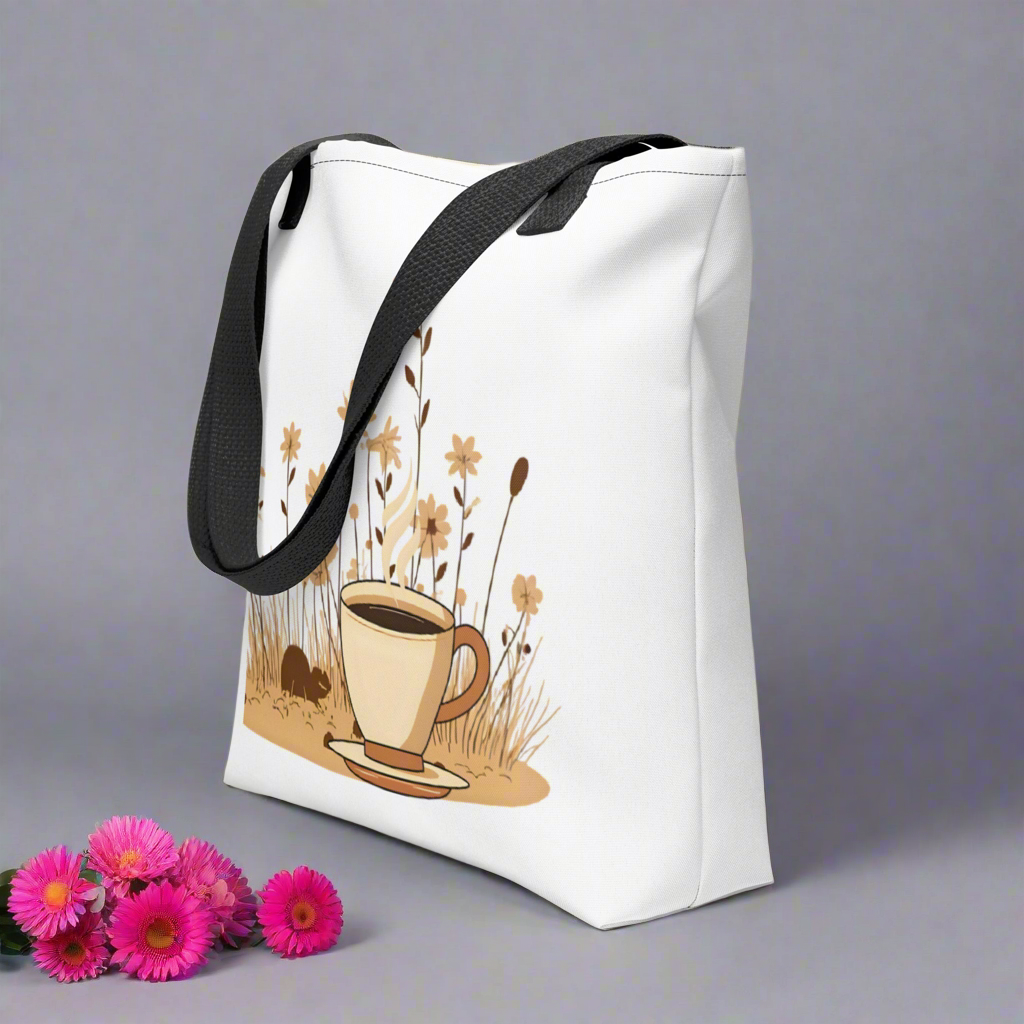 Coffee and Flowers Tote